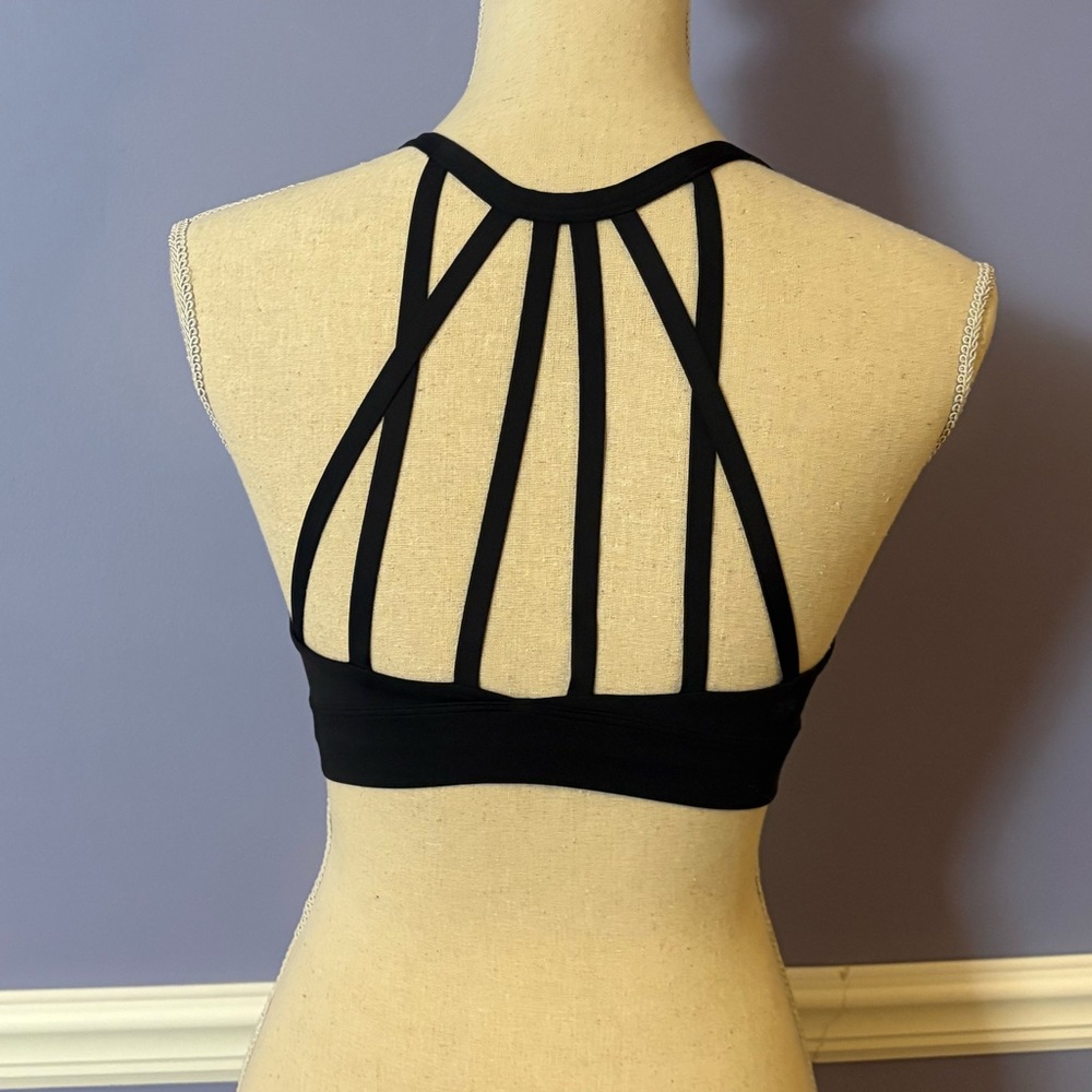 Athleta Black Strappy Back Bra
